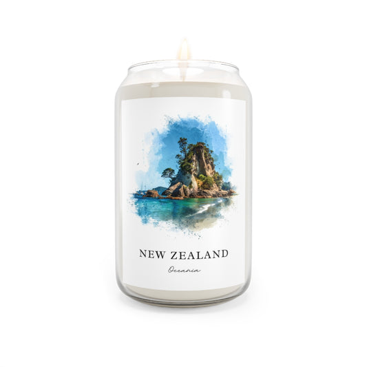 New Zealand, Oceania scented soy candle