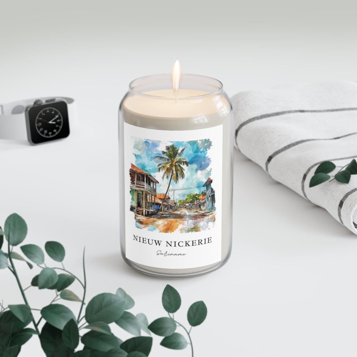 Nieuw Nickerie, Suriname scented soy candle
