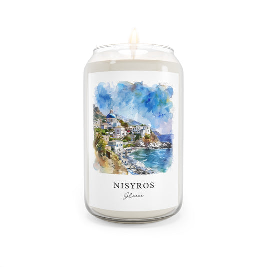 Nisyros, Greece scented soy candle
