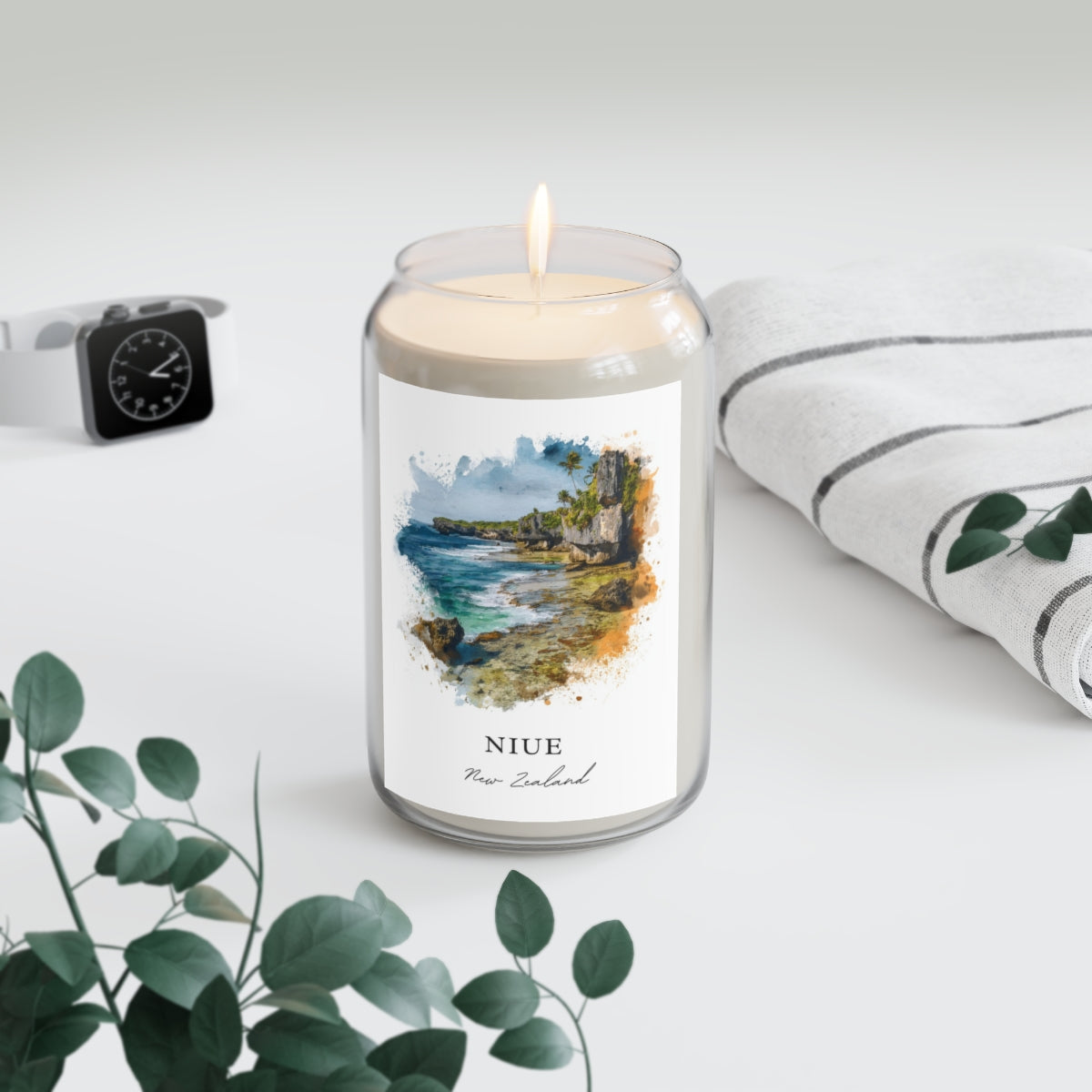 Niue, New Zealand scented soy candle