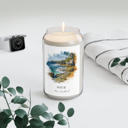 Niue, New Zealand scented soy candle