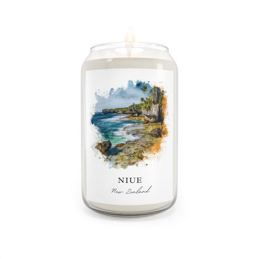 Niue, New Zealand scented soy candle