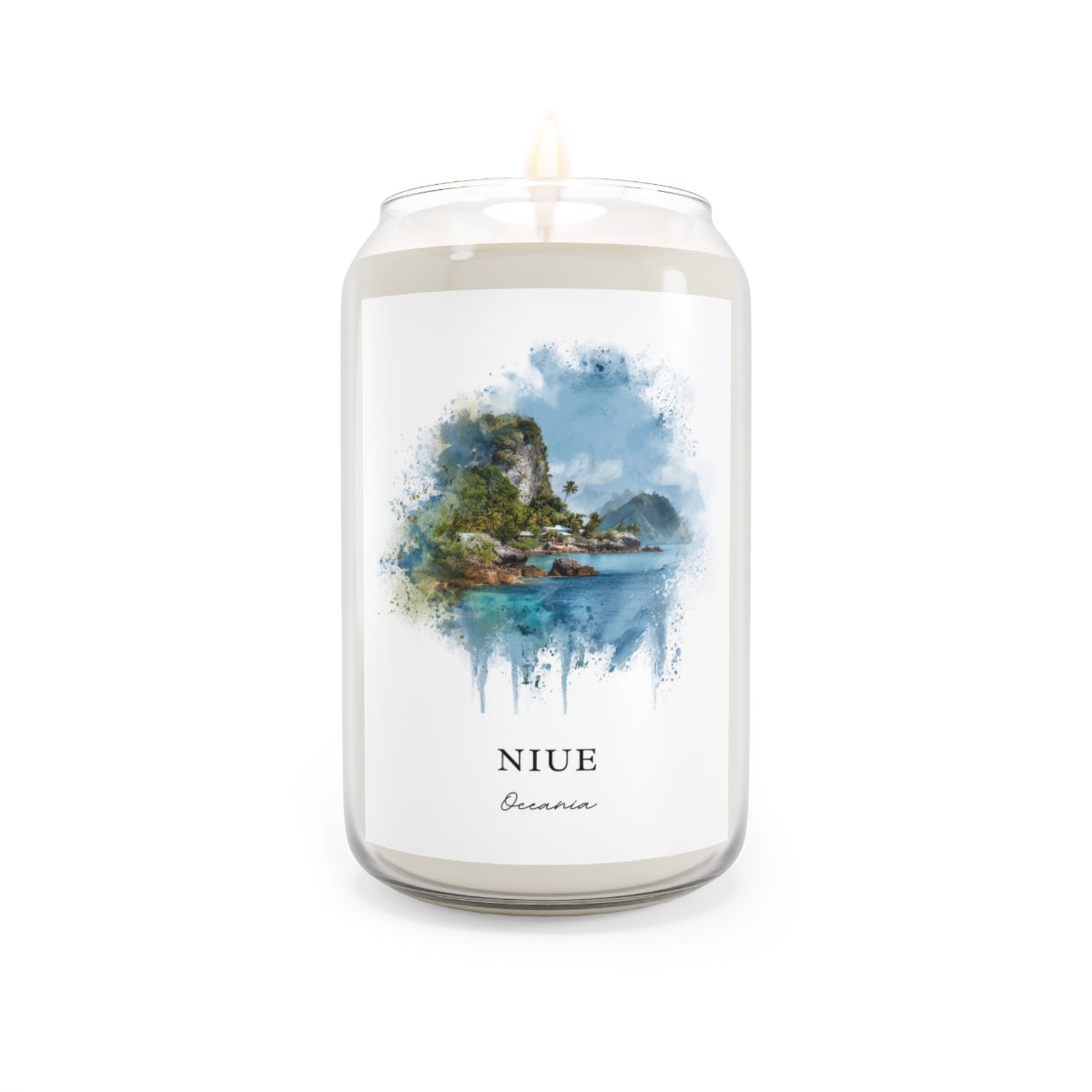 Niue, Oceania scented soy candle