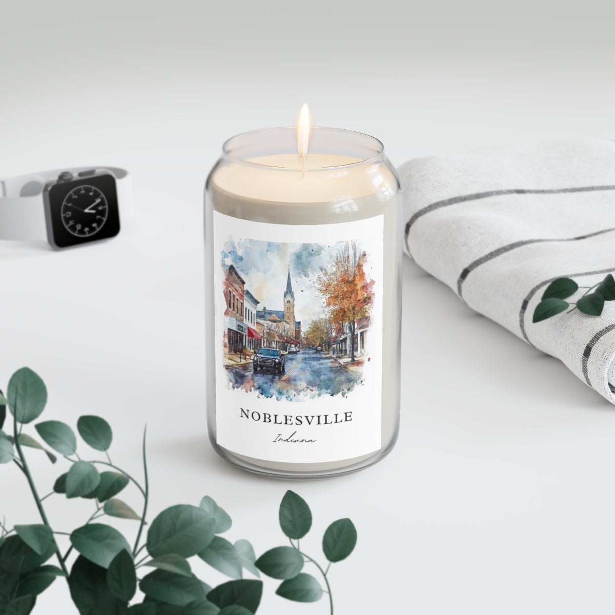 Noblesville, Indiana scented soy candle