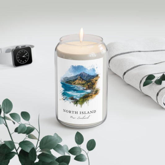 North Island, New Zealand scented soy candle
