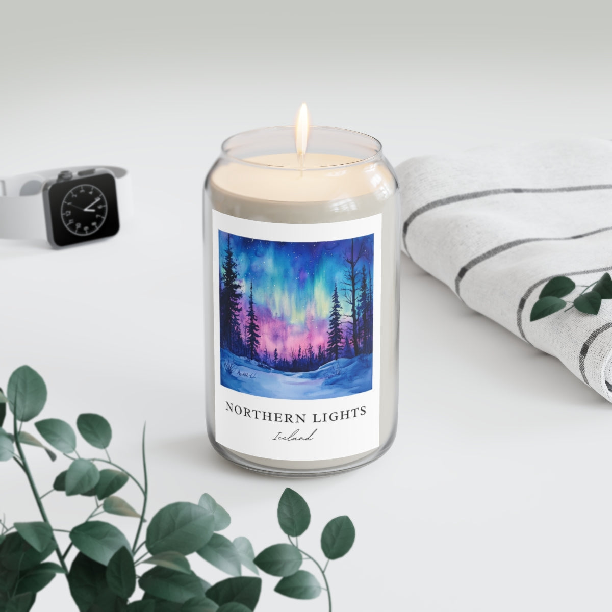 Northern Lights, Iceland scented soy candle
