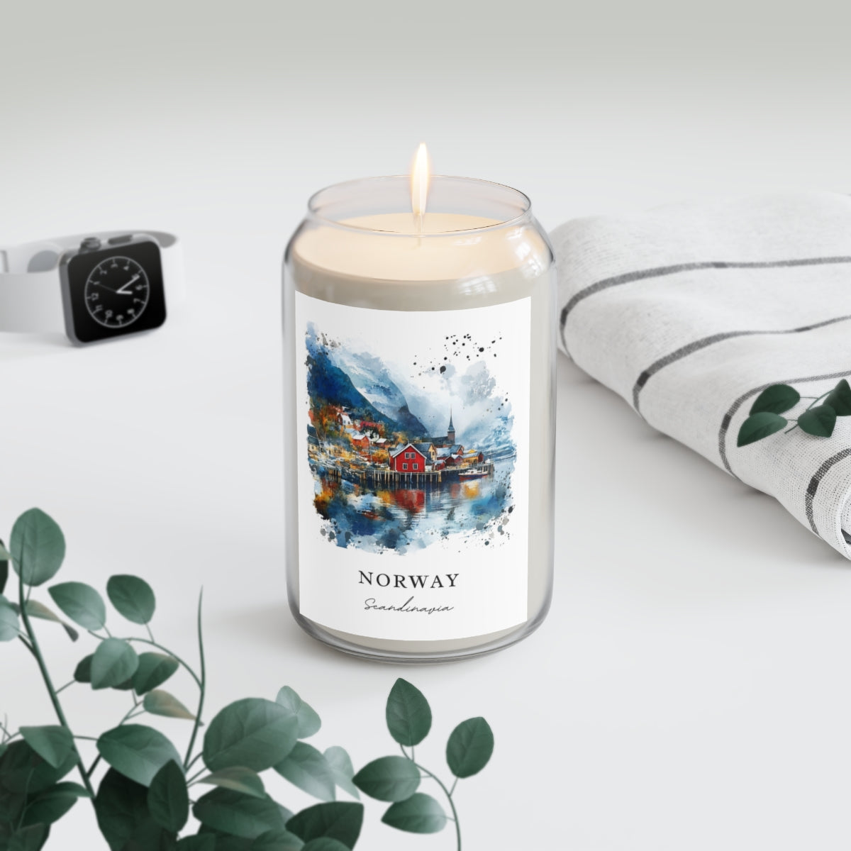 Norway, Scandinavia scented soy candle