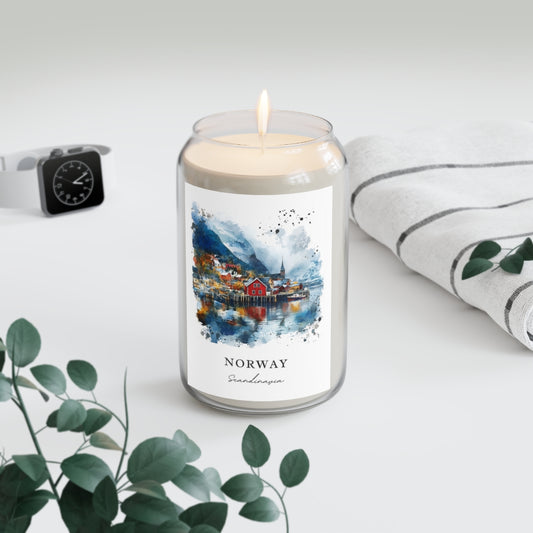 Norway, Scandinavia scented soy candle