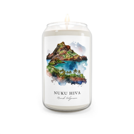 Nuku Hiva, French Polynesia scented soy candle