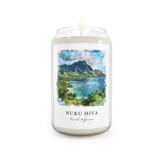 Nuku Hiva, French Polynesia scented soy candle