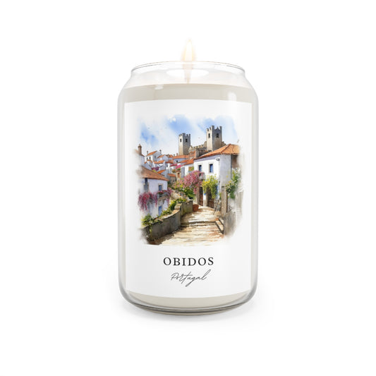 Obidos, Portugal scented soy candle