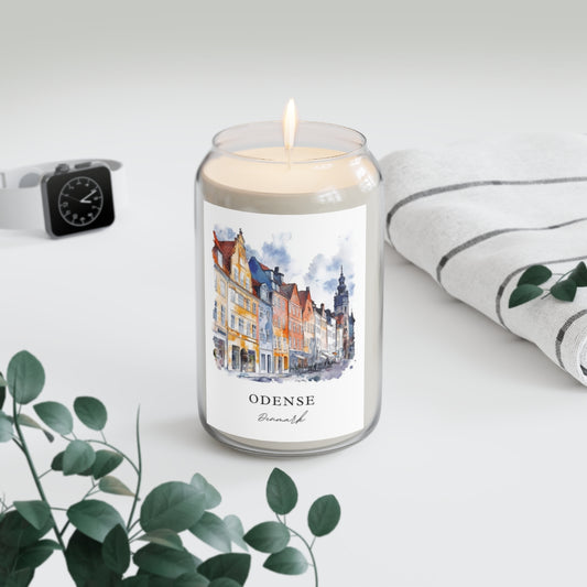 Odense, Denmark scented soy candle