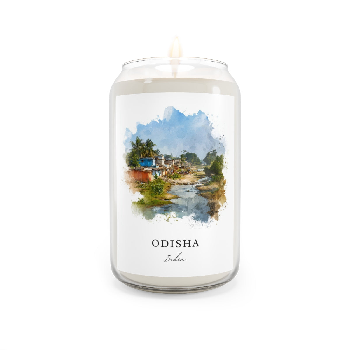 Odisha, India scented soy candle