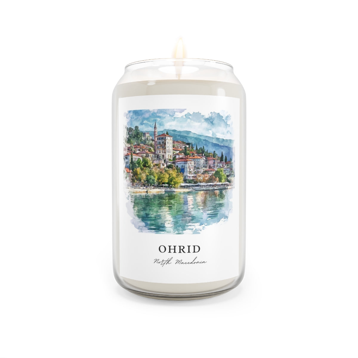 Ohrid, North Macedonia scented soy candle