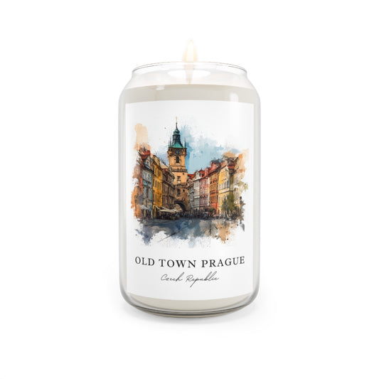Old Town Prague, Czech Republic scented soy candle