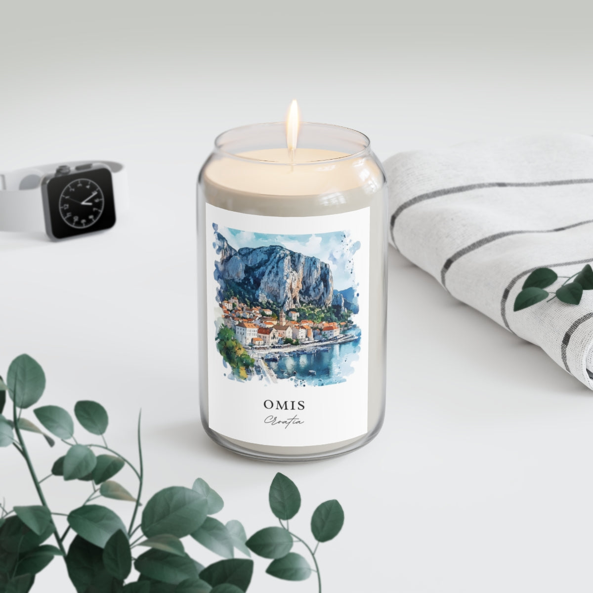 Omis, Croatia scented soy candle