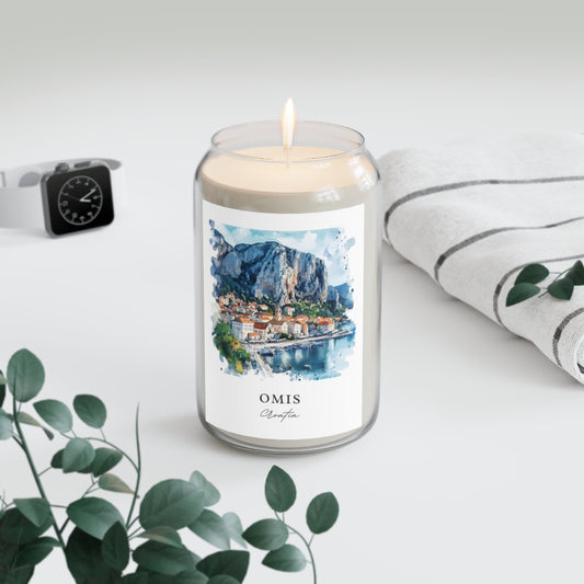 Omis, Croatia scented soy candle
