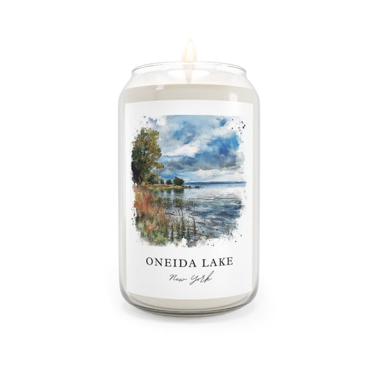 Oneida Lake, New York scented soy candle