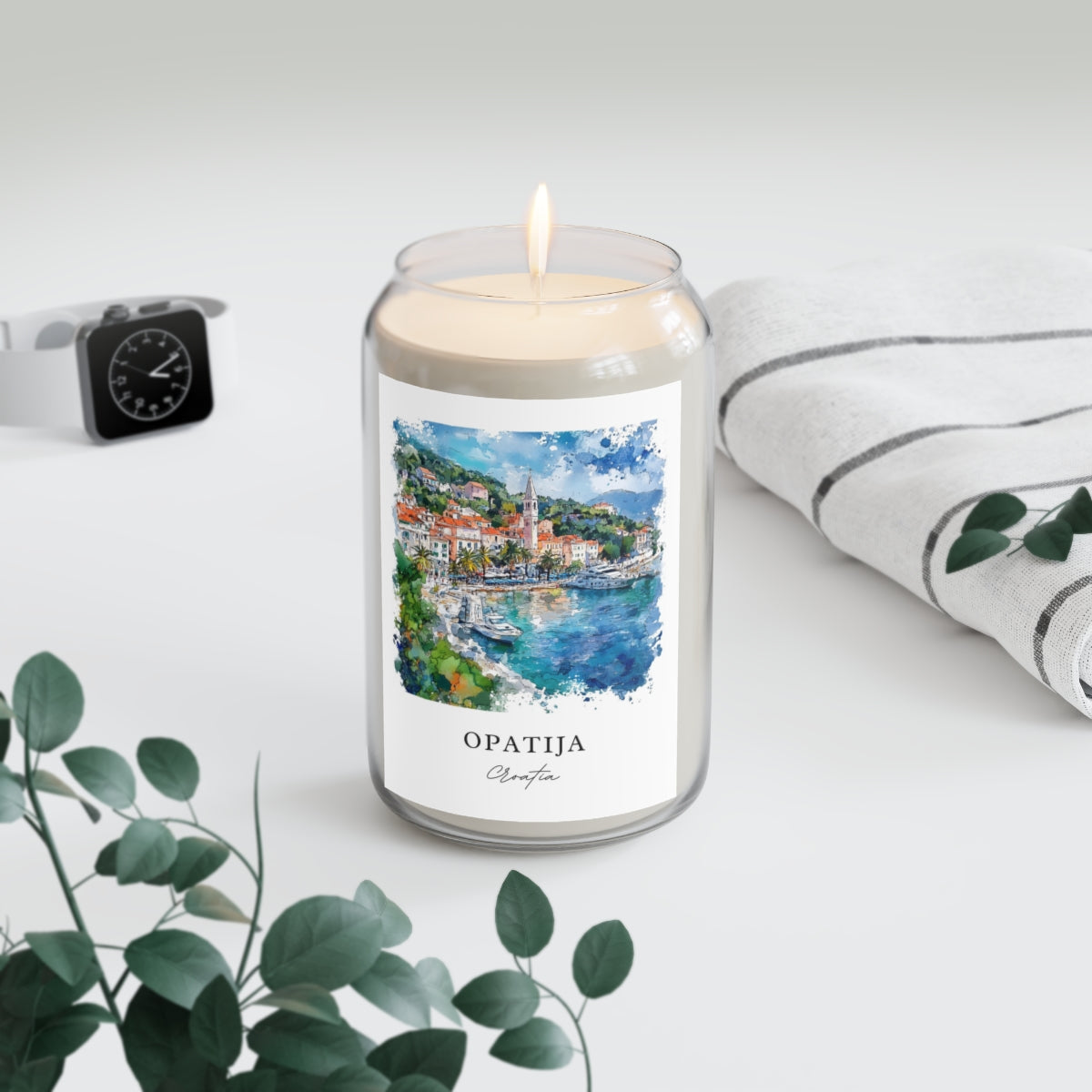 Opatija, Croatia scented soy candle