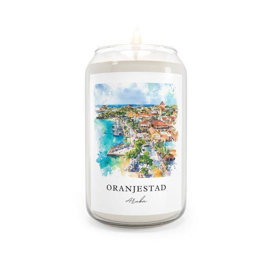 Oranjestad, Aruba scented soy candle