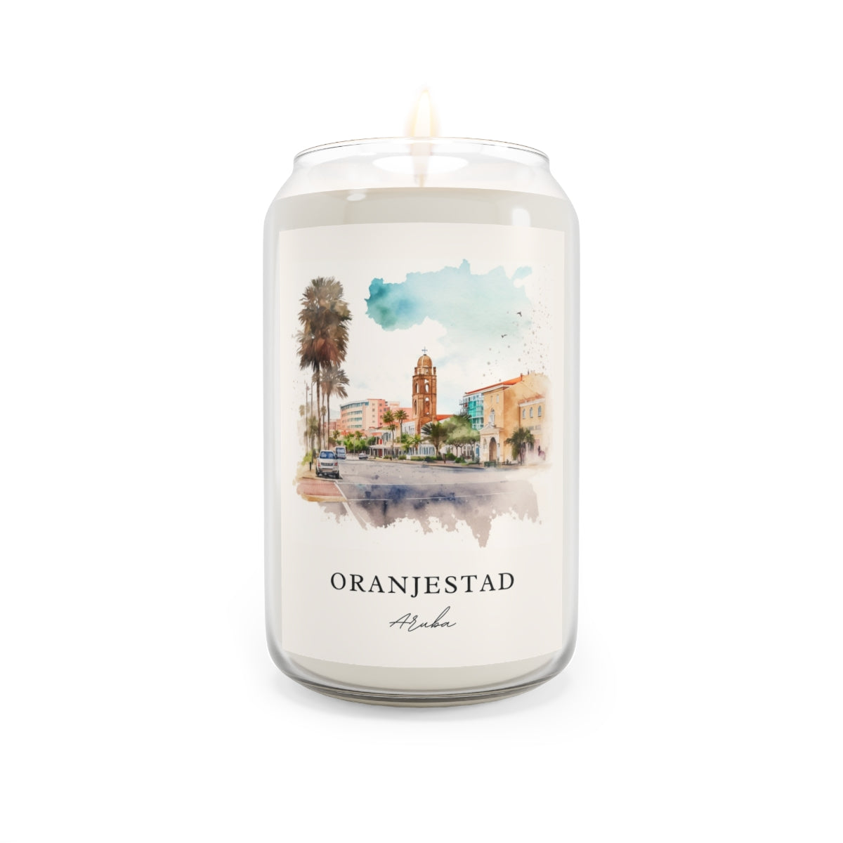 Oranjestad, Aruba scented soy candle