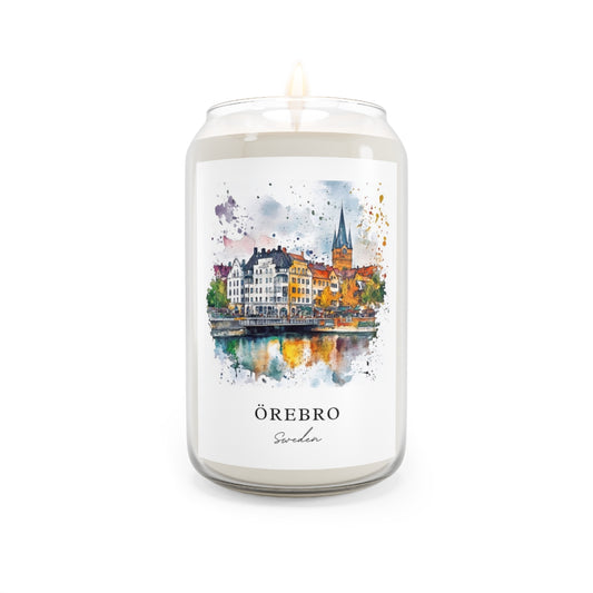 Örebro, Sweden scented soy candle
