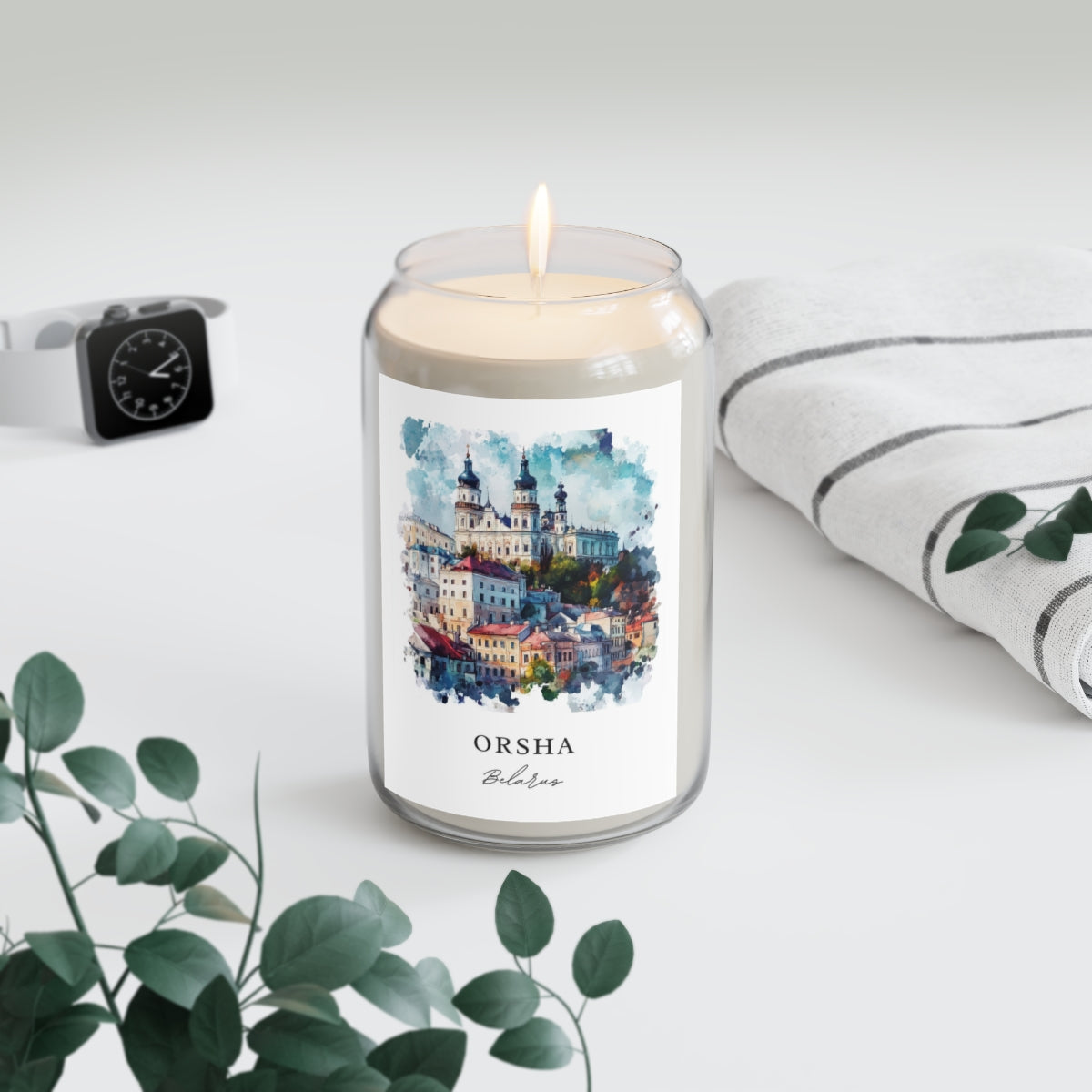 Orsha, Belarus scented soy candle