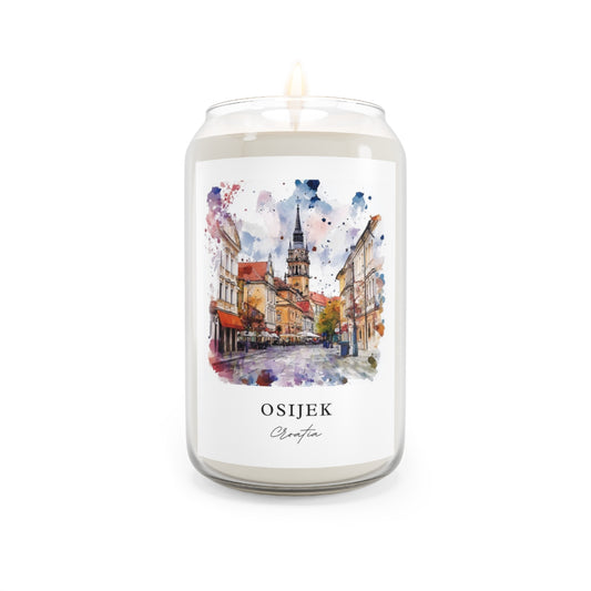 Osijek, Croatia scented soy candle