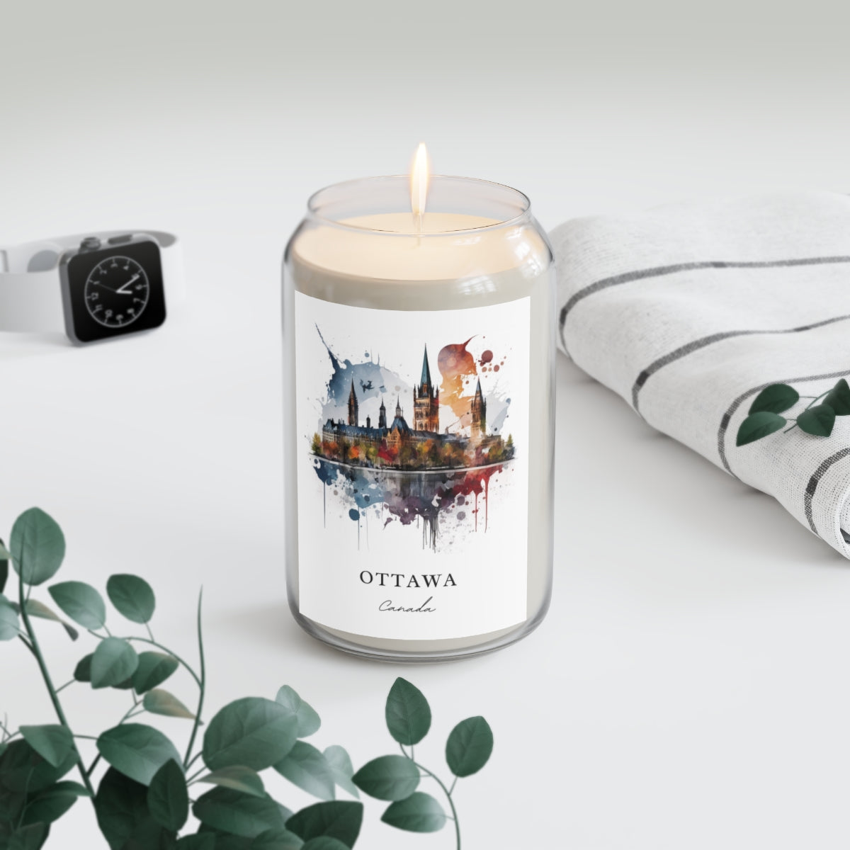 Ottawa, Canada scented soy candle