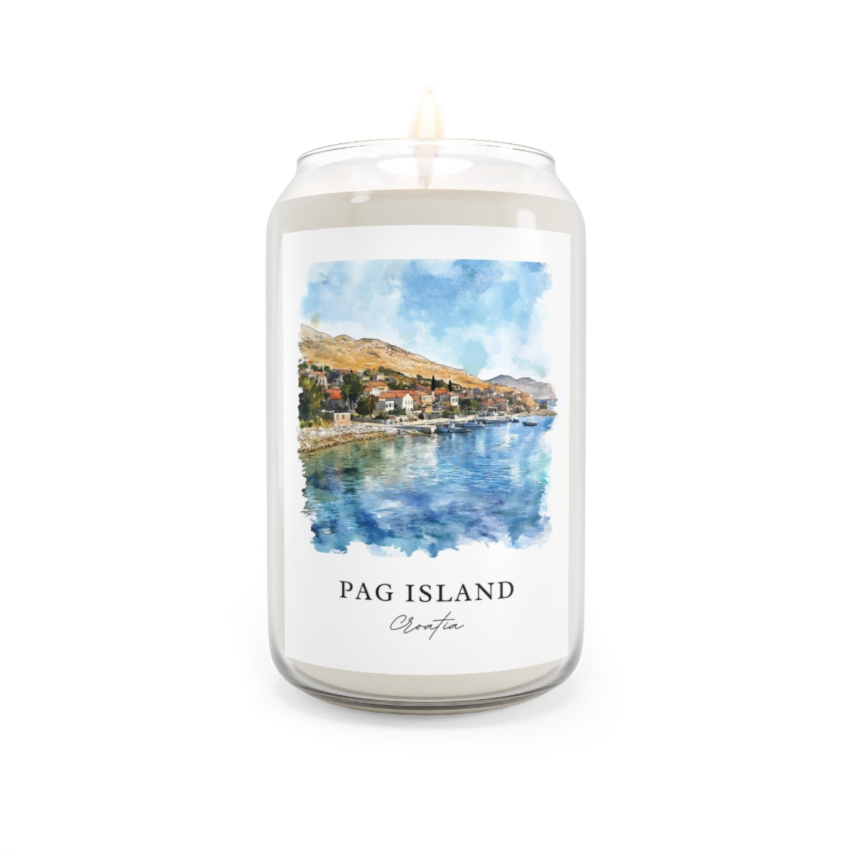 Pag Island, Croatia scented soy candle