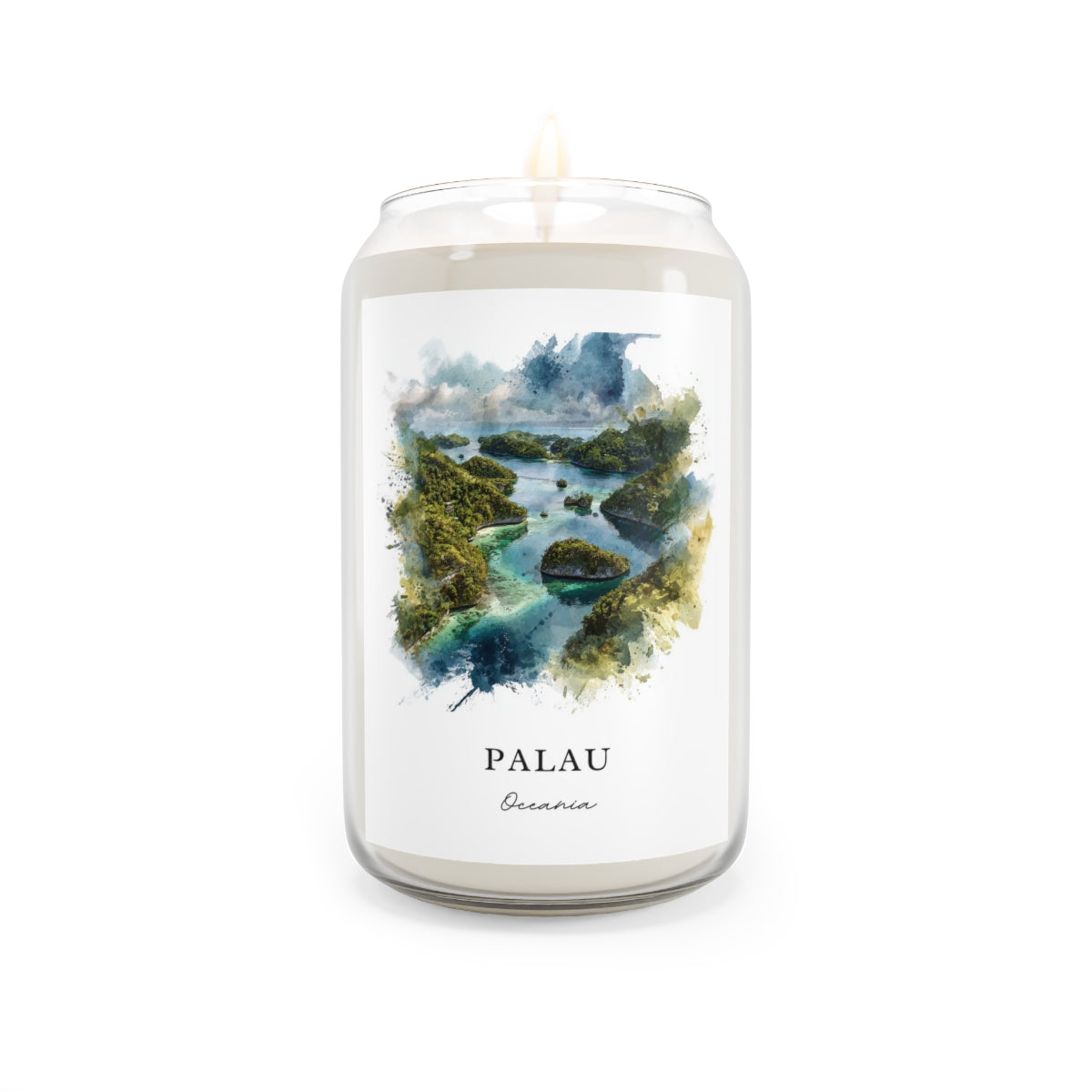 Palau, Oceania scented soy candle