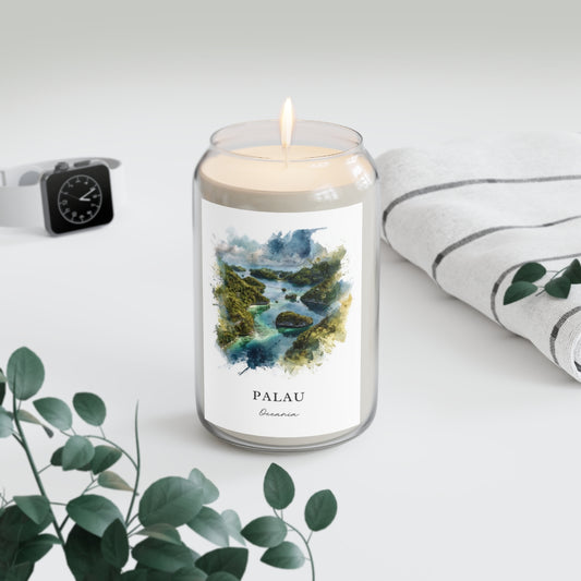 Palau, Oceania scented soy candle