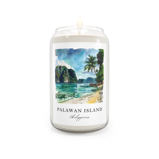 Palawan Island, Philippines scented soy candle