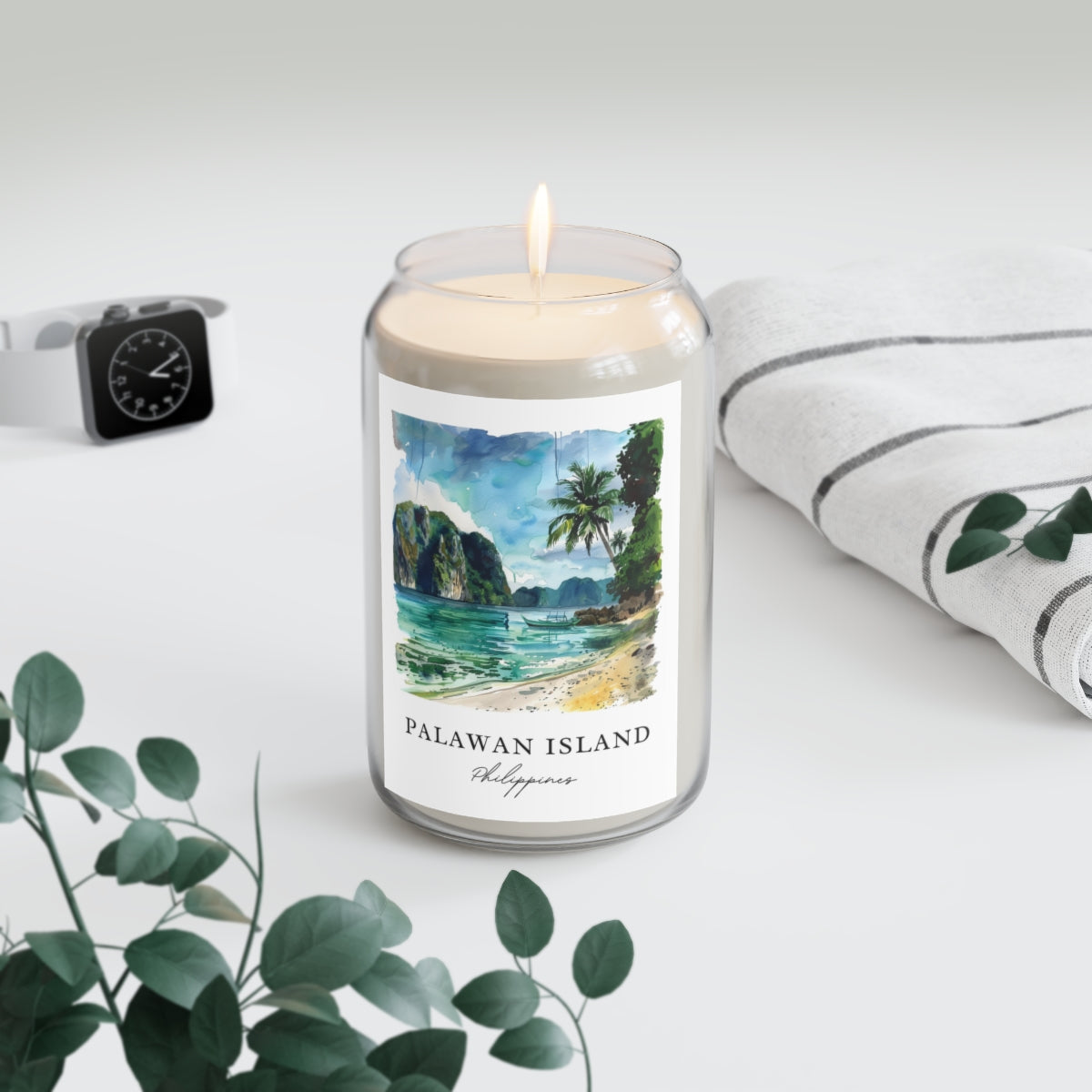 Palawan Island, Philippines scented soy candle