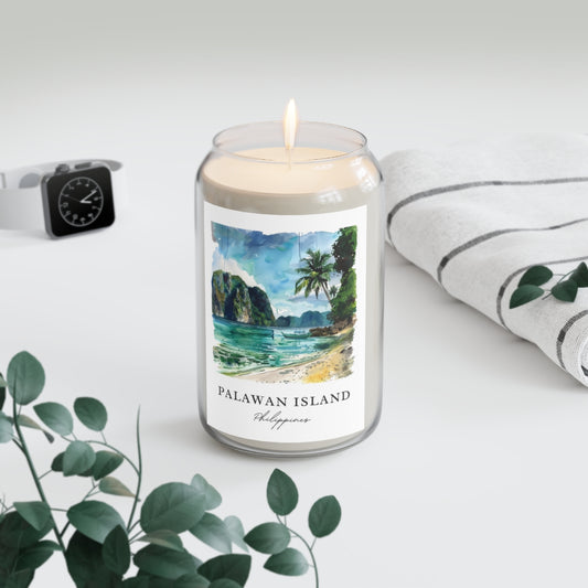 Palawan Island, Philippines scented soy candle