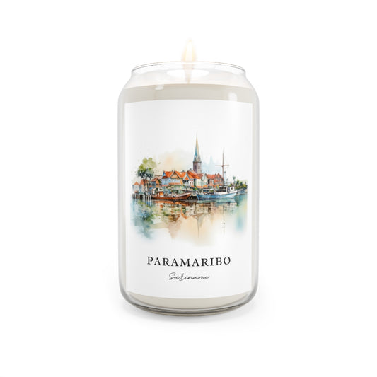 Paramaribo, Suriname scented soy candle