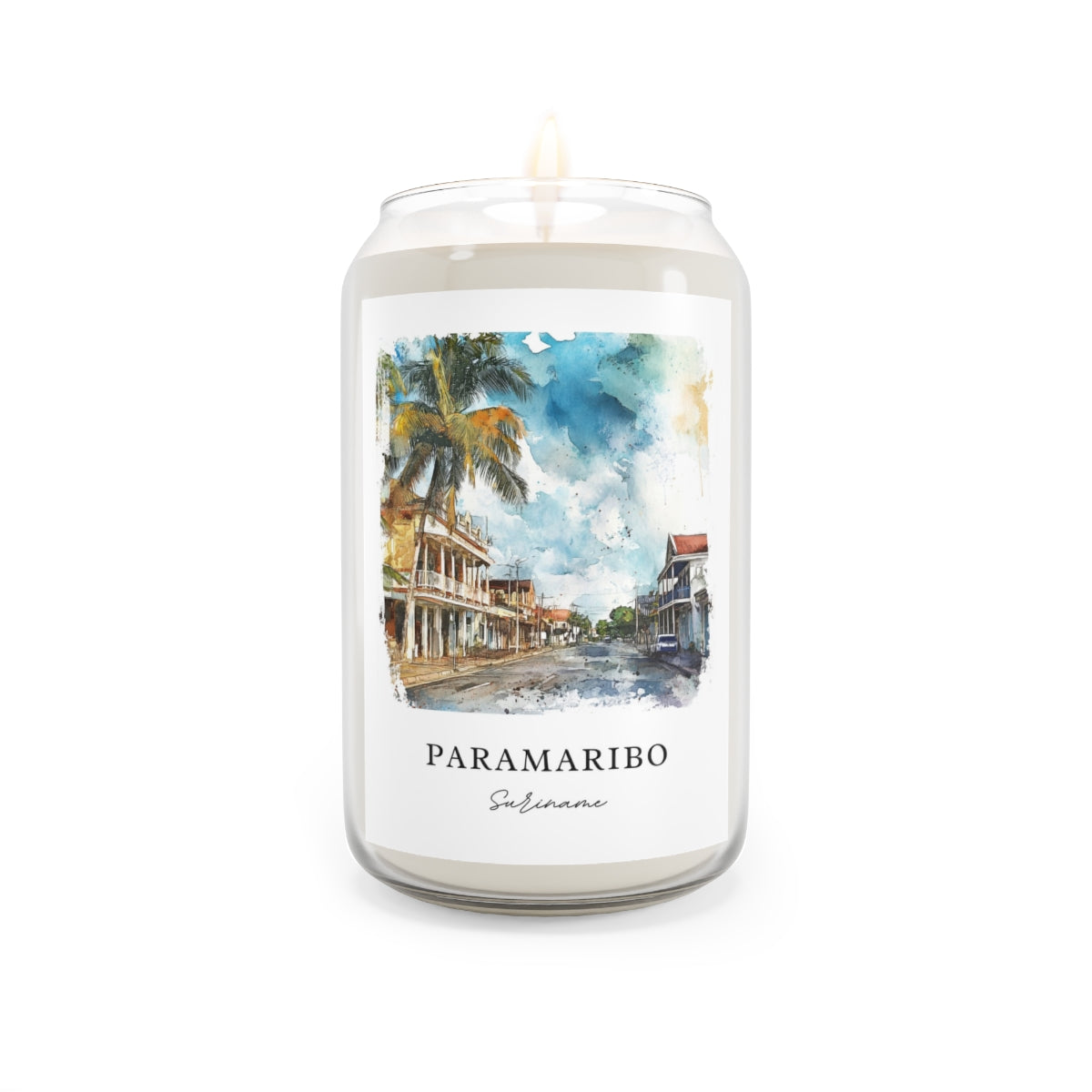 Paramaribo, Suriname scented soy candle