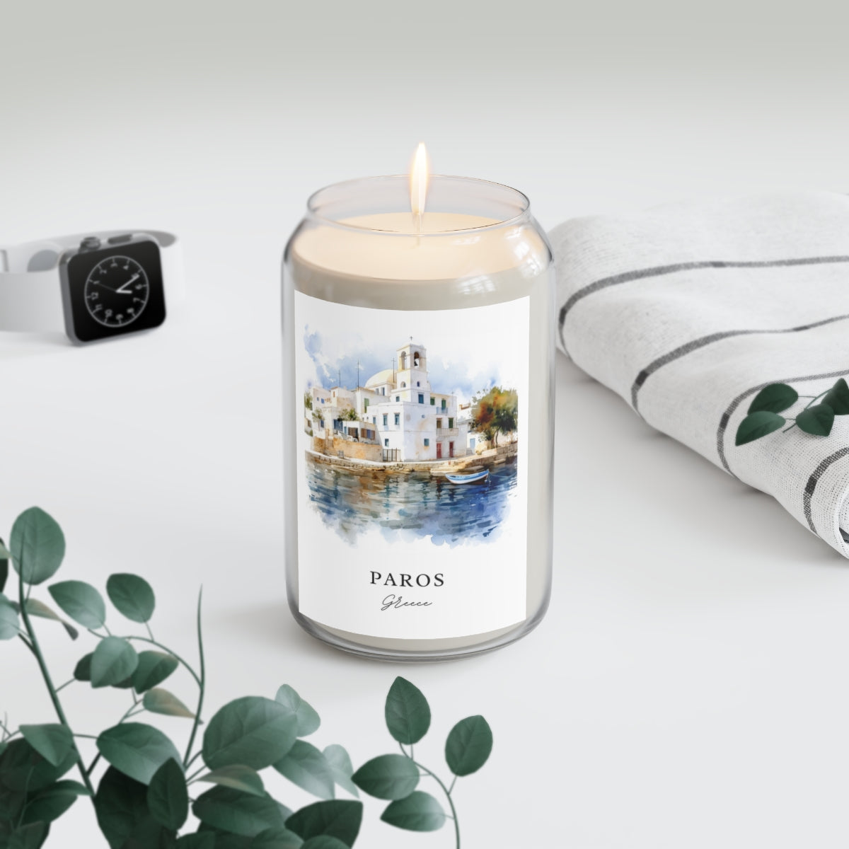 Paros, Greece scented soy candle