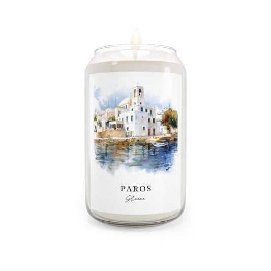Paros, Greece scented soy candle