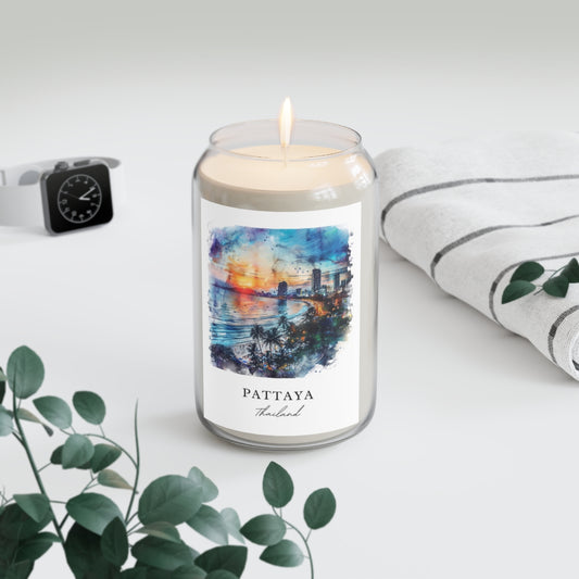 Pattaya, Thailand scented soy candle