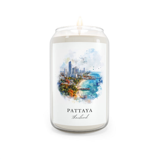 Pattaya, Thailand scented soy candle