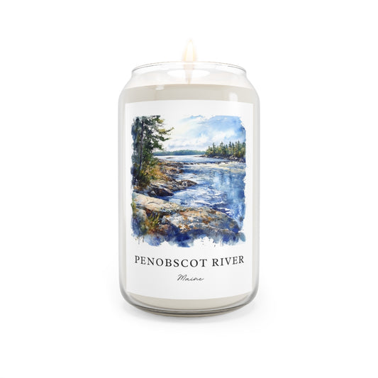 Penobscot River, Maine scented soy candle