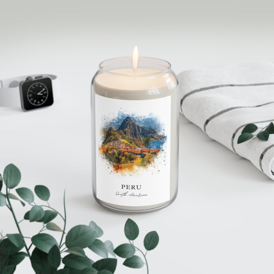Peru, South America scented soy candle