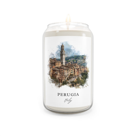 Perugia, Italy scented soy candle