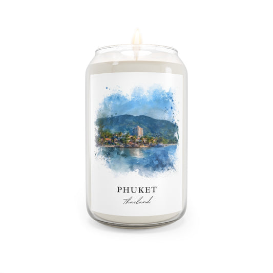 Phuket, Thailand scented soy candle