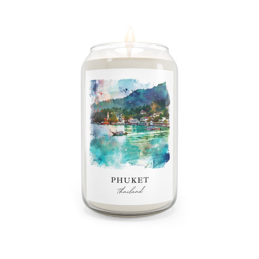 Phuket, Thailand scented soy candle