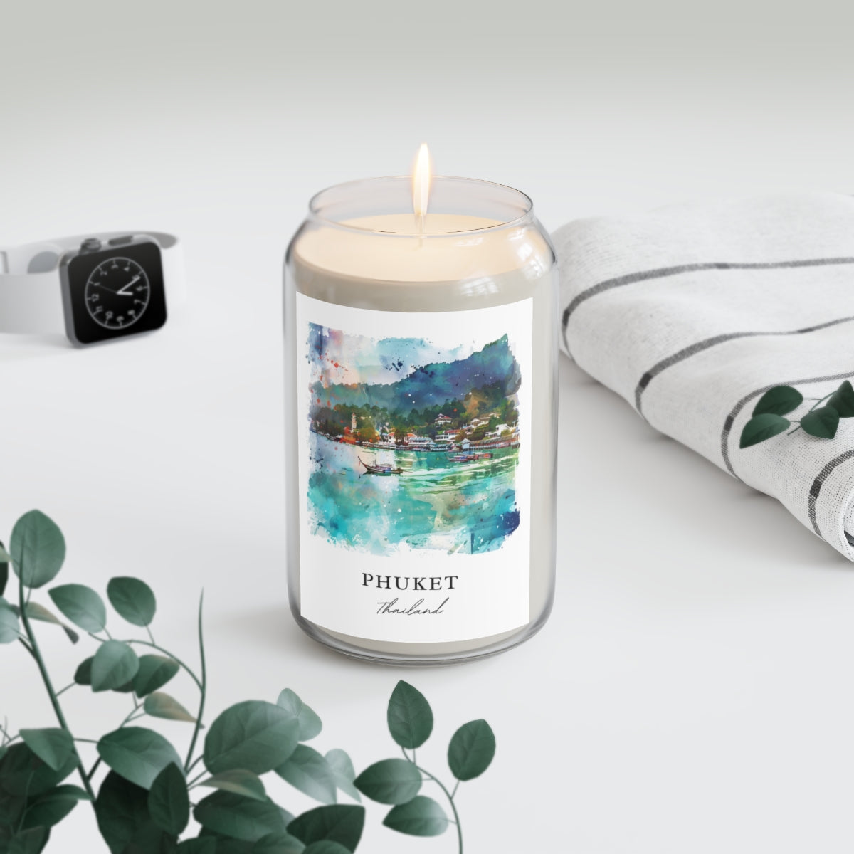 Phuket, Thailand scented soy candle