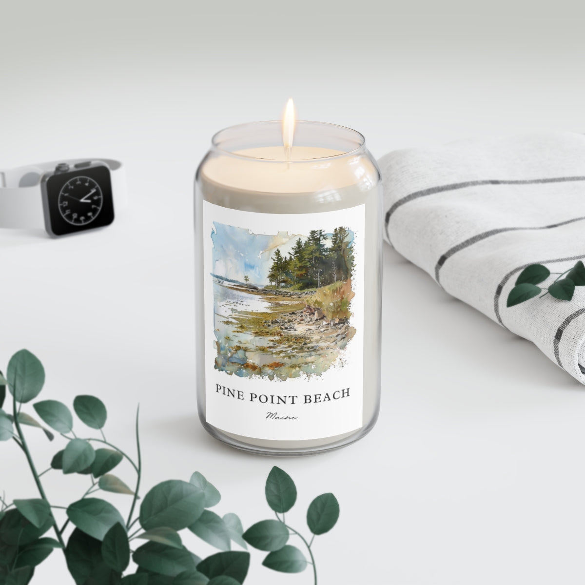 Pine Point Beach, Maine scented soy candle