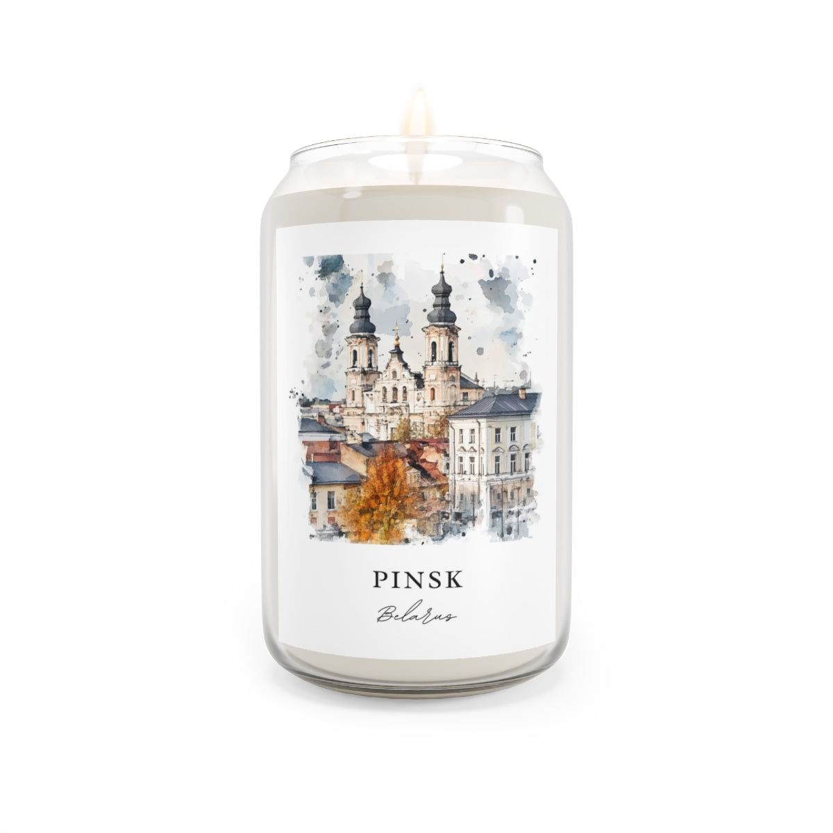 Pinsk, Belarus scented soy candle