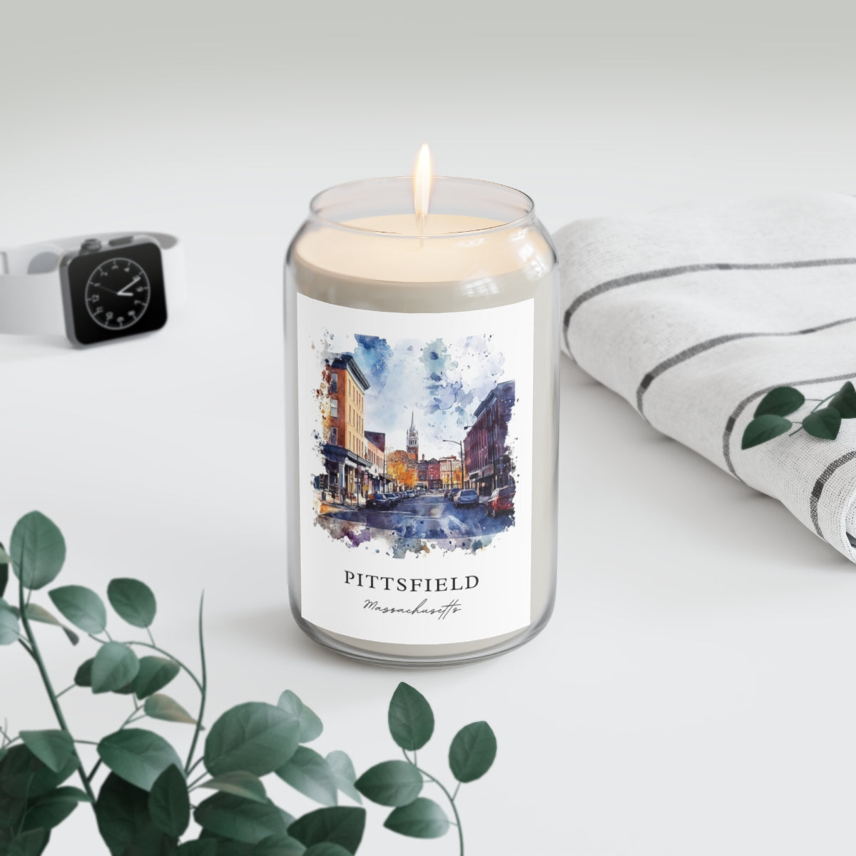 Pittsfield, Massachusetts scented soy candle
